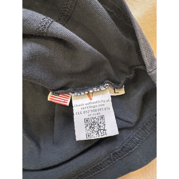 Vlone Mens L Navy Short Short Sleeve Crew Neck Cotton Vice City T-Shirt USA - Picture 3 of 6